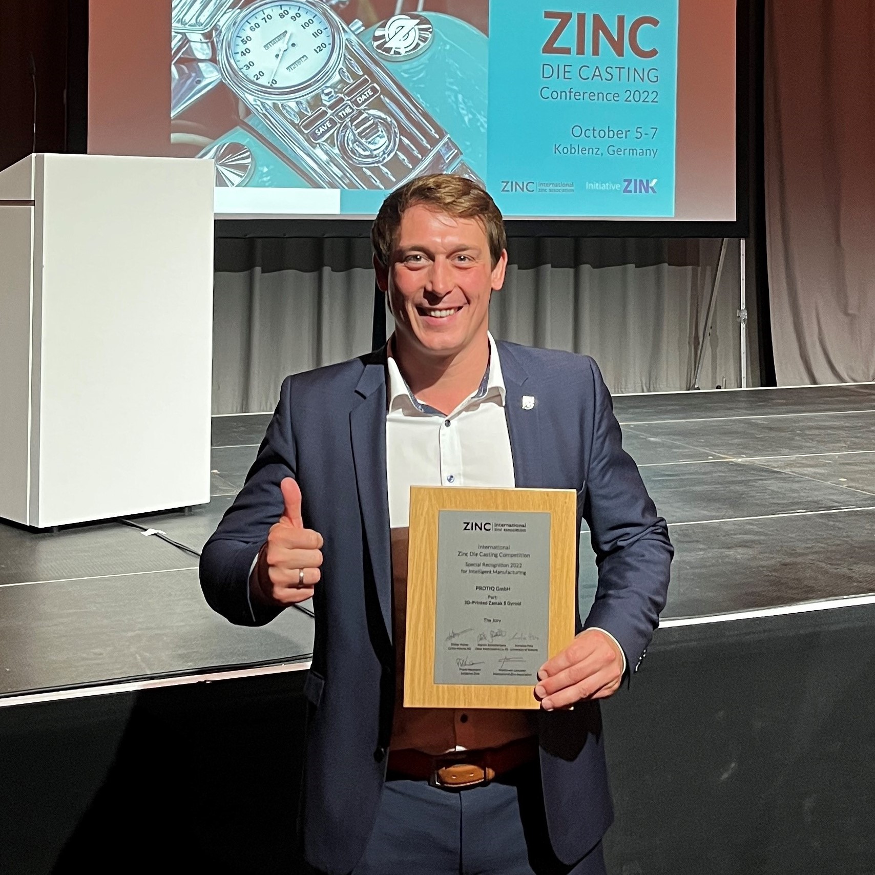 PROTIQ was honoured at the International Zinc Die Casting Competition